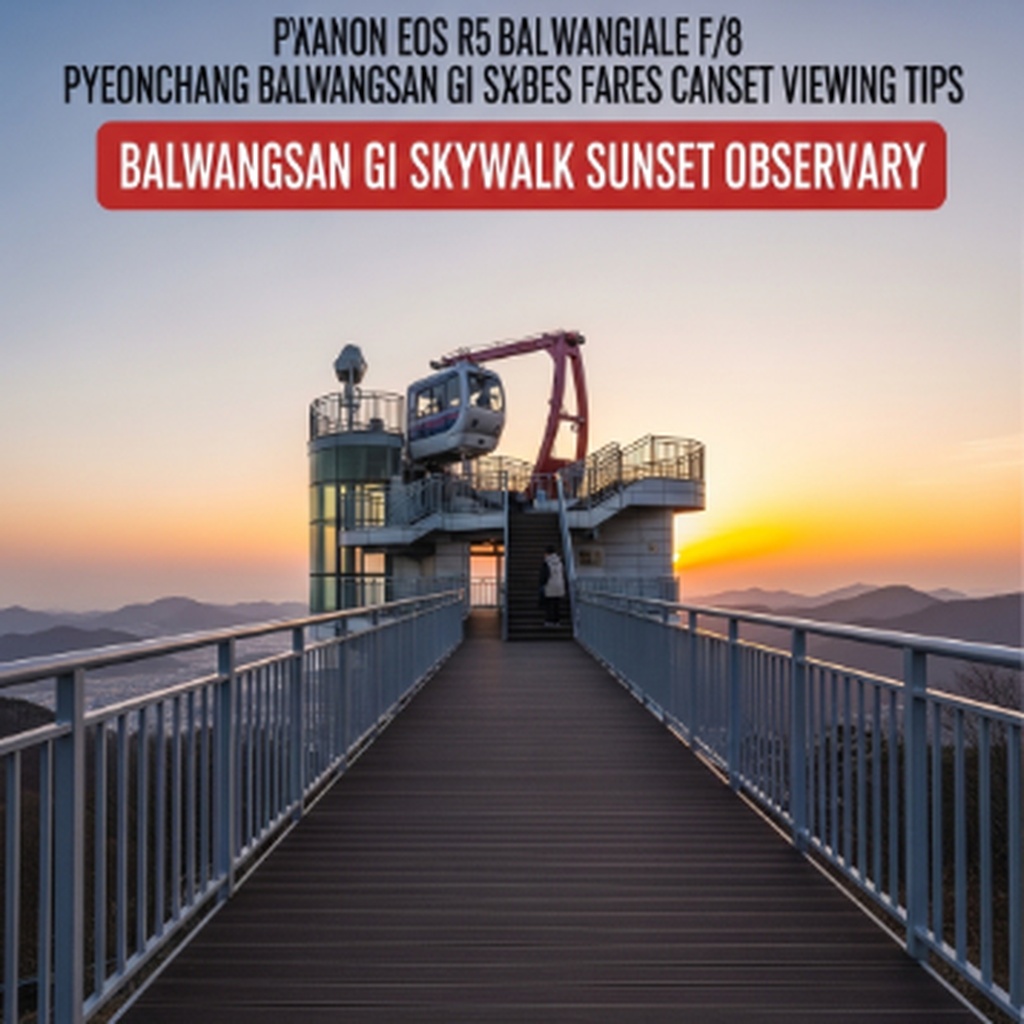 평창 발왕산 기스카이워크 케이블카 요금 및 일몰 감상 팁