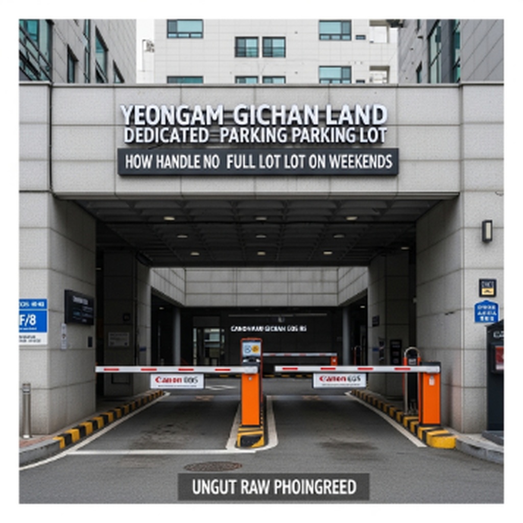 영암 기찬랜드 전용 주차장 요금 및 주말 만차 시 대처법