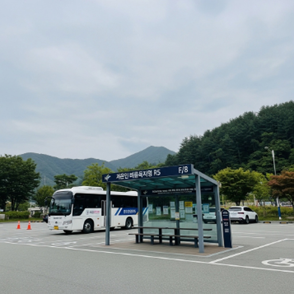 철원 고석정 관광지 넓은 무료 주차장 및 셔틀버스 정류장 이용 방법