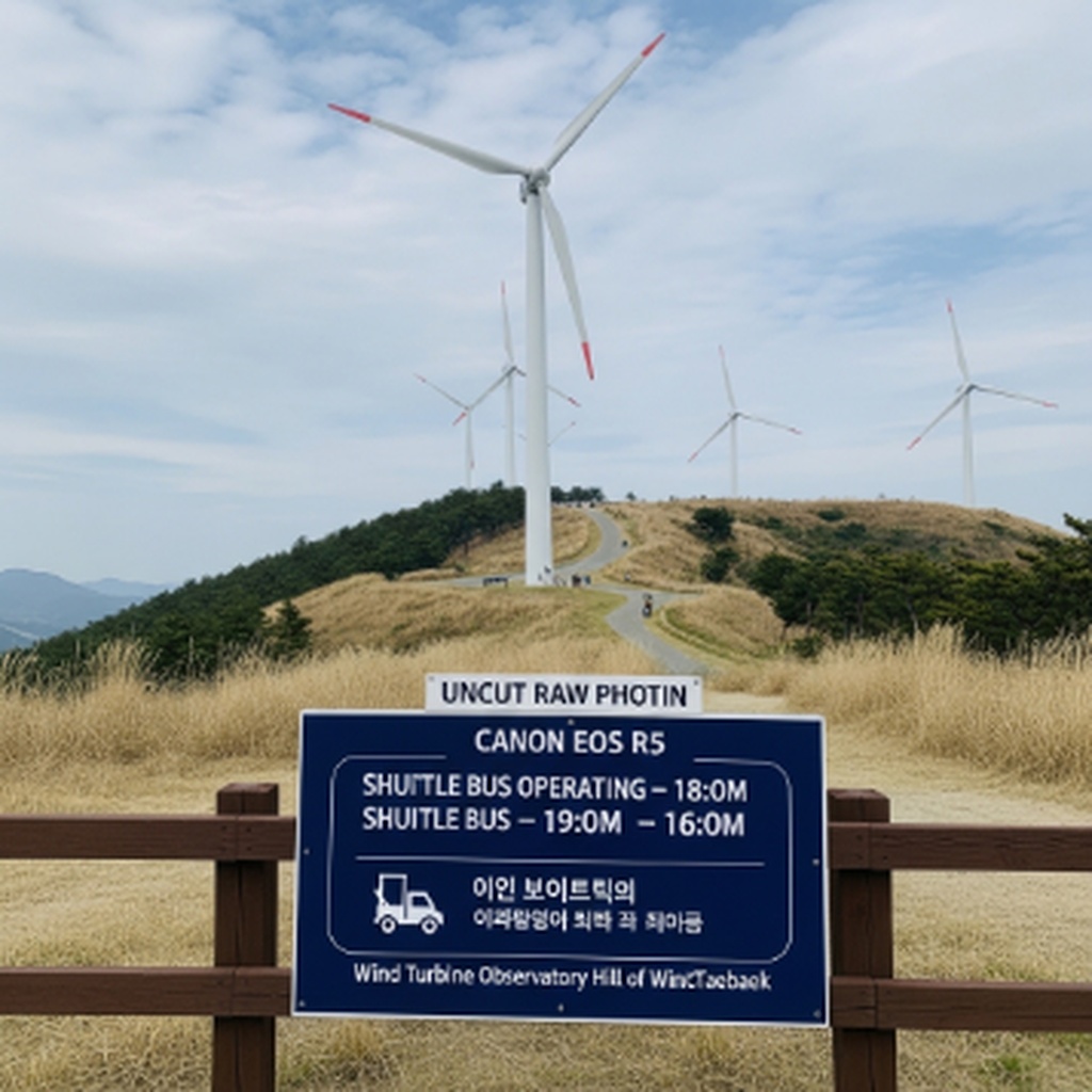 태백 매봉산 바람의 언덕 풍력발전기 뷰 및 셔틀버스 운영 시간과 방문 방법