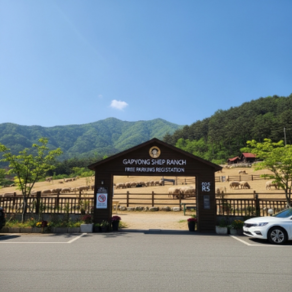 가평 양떼목장 주차장 위치 및 무료 주차 등록 방법