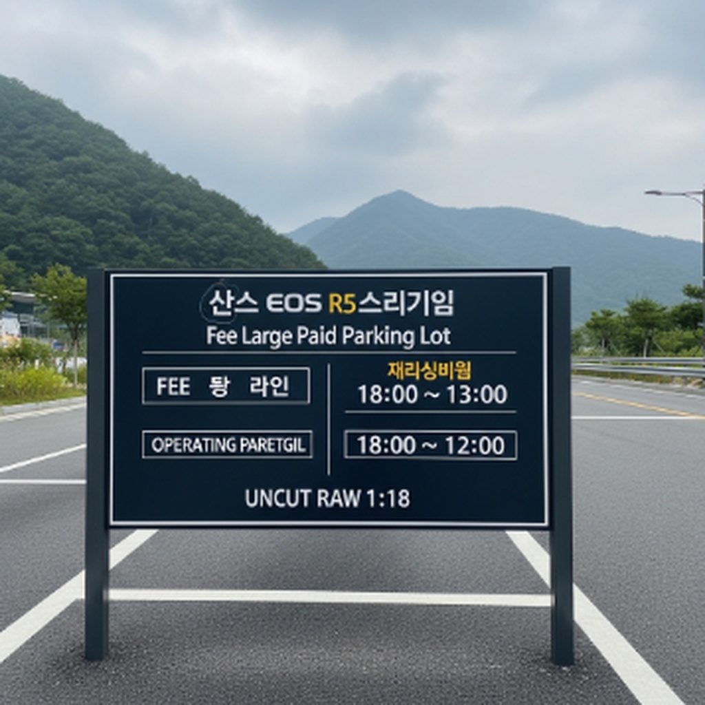 충북 괴산 산막이옛길 대형 유료 주차장 요금 및 운영 시간 정보