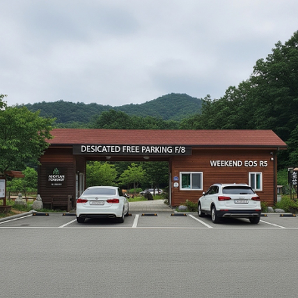 부산 기장 아홉산숲 입구 전용 무료 주차장 및 주말 주차 상황