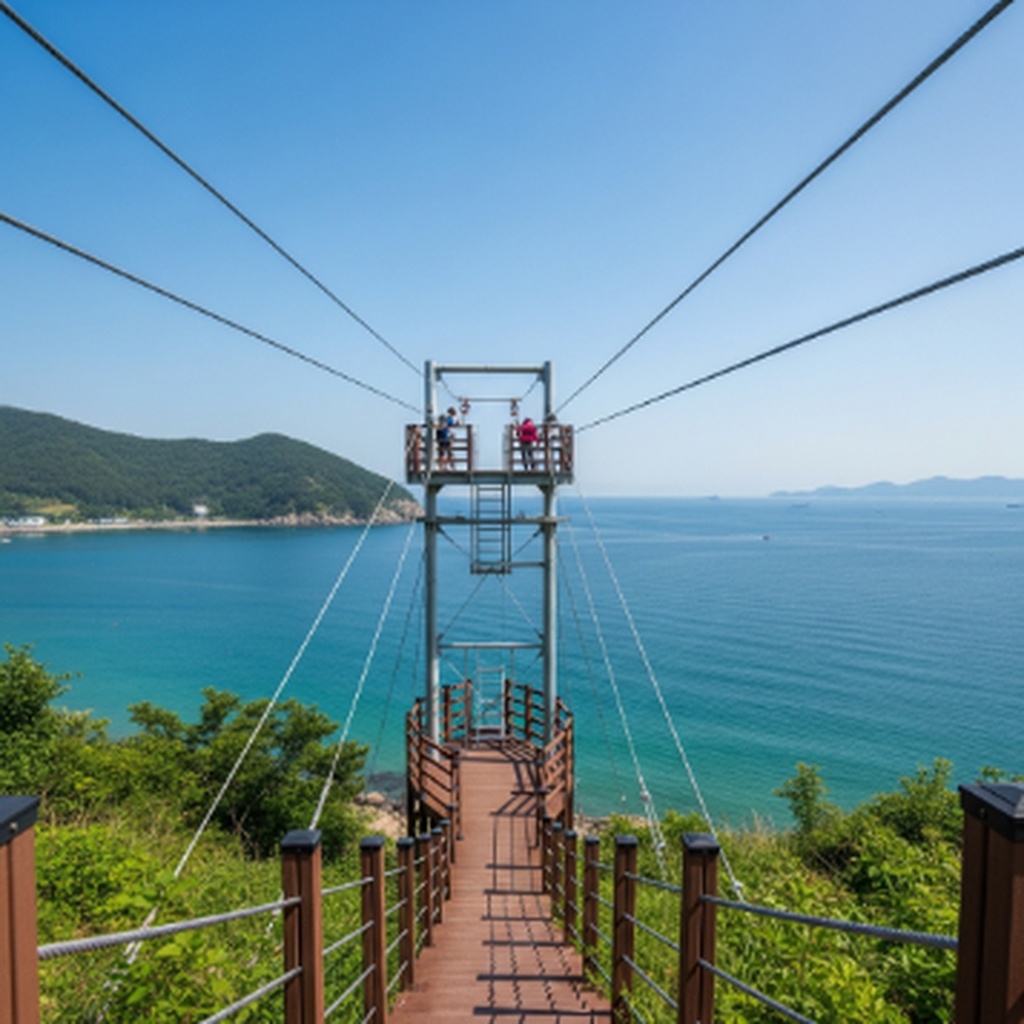 인천 무의도 하나개해수욕장 짚라인 및 해상관광탐방로 이용 방법