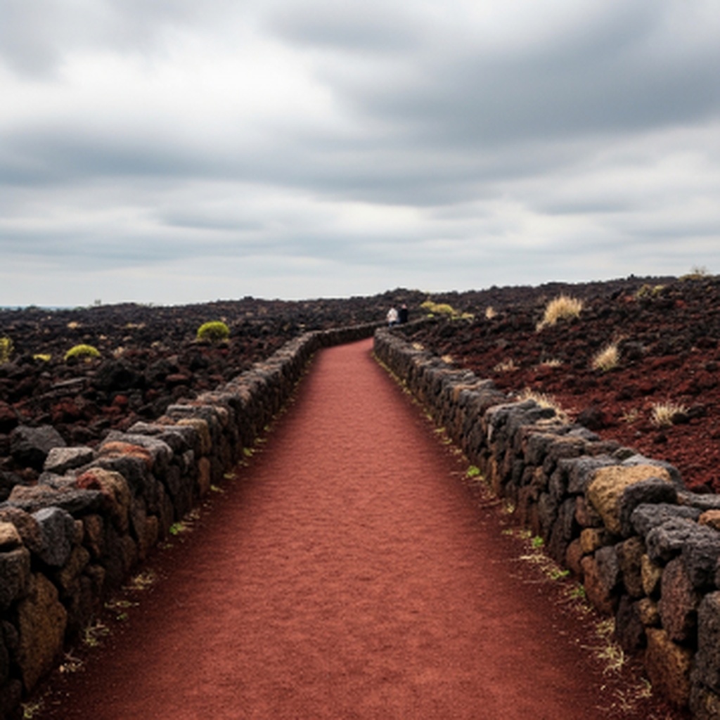 제주 사려니숲길 붉은 화산송이 길 산책 및 포토존 위치