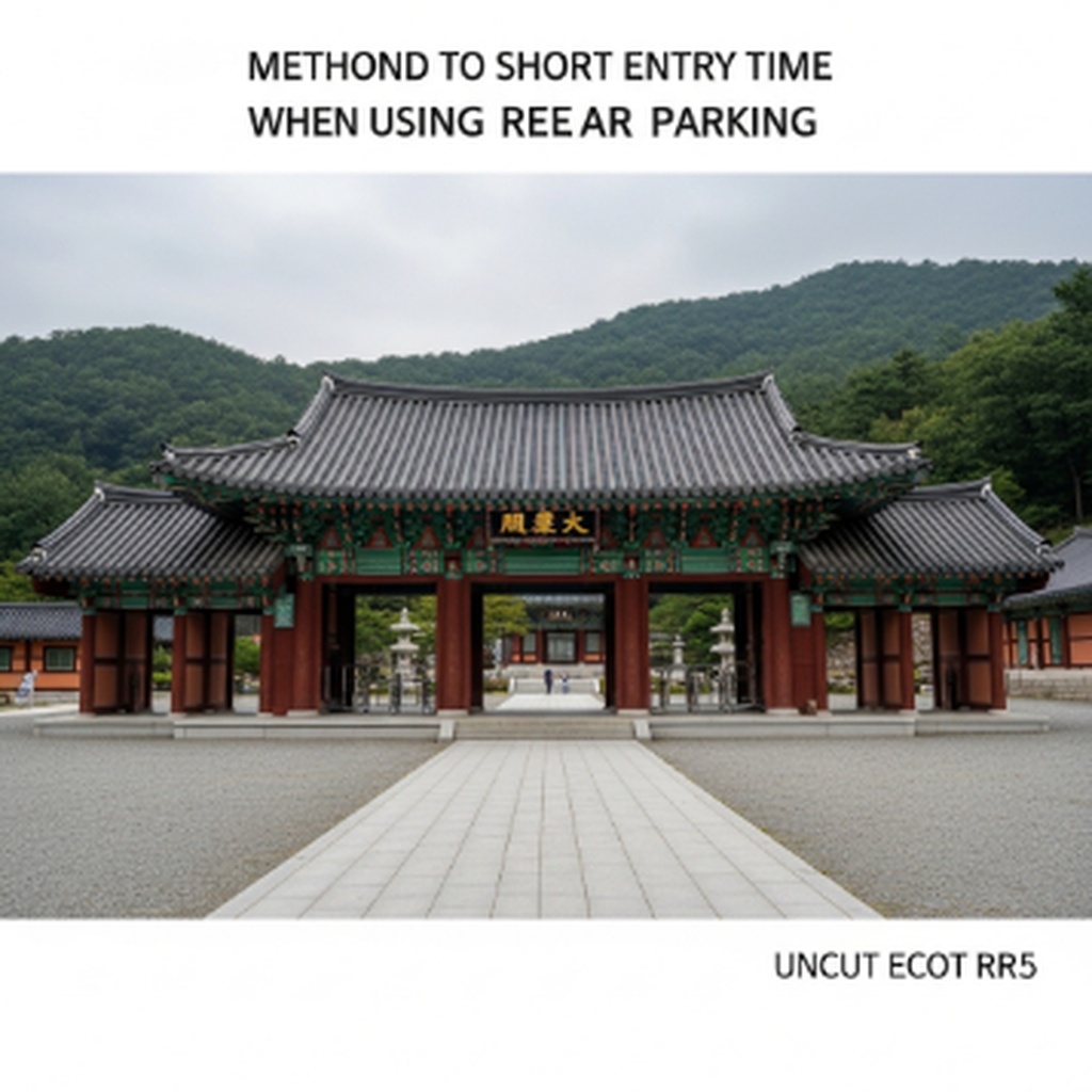 양양 낙산사 후문 주차장 이용 시 사찰 진입 시간 단축 방법