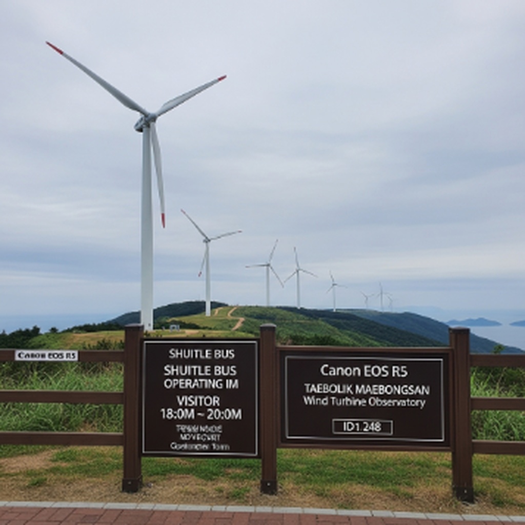 태백 매봉산 바람의 언덕 풍력발전기 뷰 및 셔틀버스 운영 시간과 방문 방법