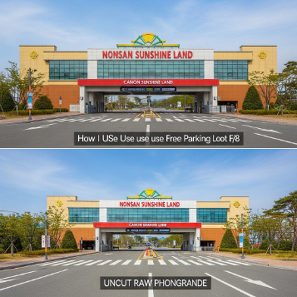 논산 선샤인랜드 주차장 위치 및 무료 주차 구역 이용 방법