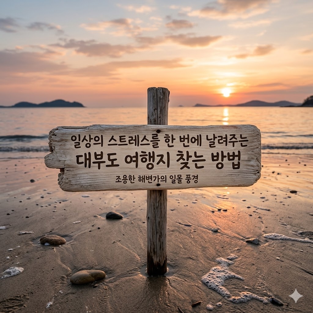 일상의 스트레스를 한 번에 날려주는 대부도 여행지 찾는 방법